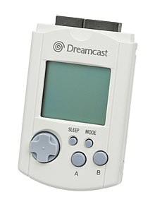 An image showing a video game peripheral for Sega's Dreamcast console.