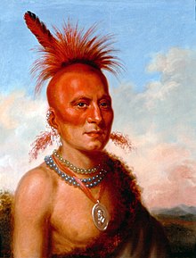 1822 portrait of Sharitahrish by Charles Bird King, on display in the Library of the White House Sharitarish - Wicked Chief - by Charles Bird King, c1822.jpg