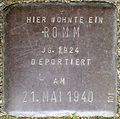 Stolperstein für ein Romm, Stein-Nr. 101 (Holzmarkt 1)