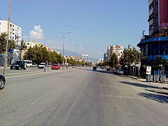 Strasse in Tirana (3)