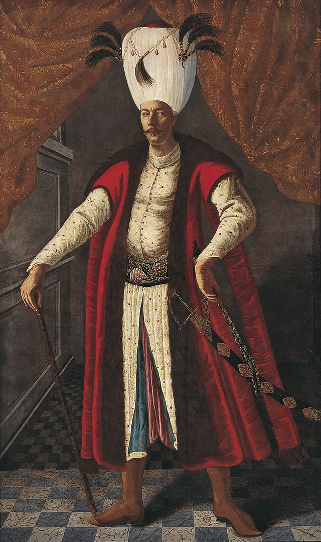 لوحة زيتيَّة لِلسُلطان مُحمَّد خان الرابع في شبابه