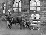 Serveringsvagn för te för utomhusbruk i Lancaster, 1910-talet
