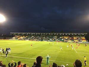Spiel der Shamrock Rovers gegen Cork City im Tallaght Stadium (2017)