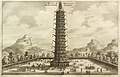 Early European illustration of the Porcelain Tower, from An embassy from the East-India Company (1665) by Johan Nieuhof