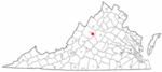 State map highlighting City of Waynesboro
