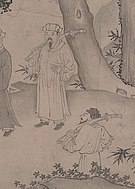 13th century Viet military officers holding gươm (saber)