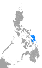 Waray-Waray language map.png