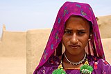 K11. A young Muslim woman from the Thar desert, near Jaisalmer, Rajasthan. (FP)