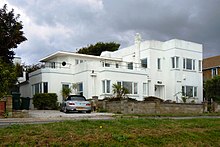 Cubist houses were built in the 1930s in Saltdean. 1934 Cubist House by Connell Ward & Lucas, Arundel Drive West, Saltdean (August 2014).jpg