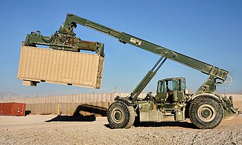 U.S. military reach stacker