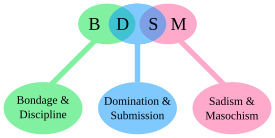 The BDSM initialism BDSM acronym.svg