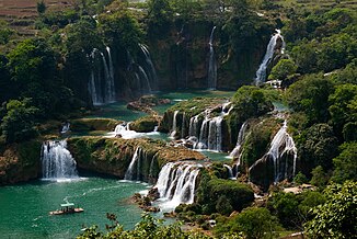 Der Wasserfall von der chinesischen Seite aus betrachtet