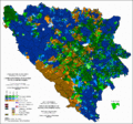 Etnički sastav BiH po naseljima 1991. godine