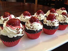 Black forest cupcakes