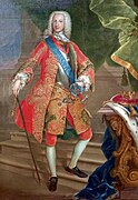 Carlos de Borbón, duque de Parma, de Giovanni Maria delle Piane (1732), Palacio Real de La Granja de San Ildefonso