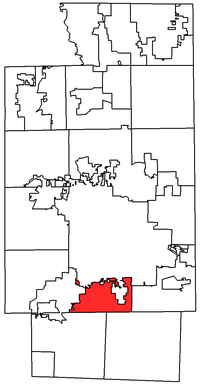 Coventry Township's location within Summit County