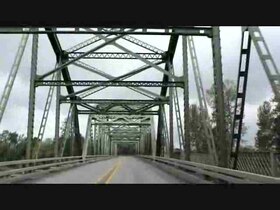 Файл: переход через реку Уилламетт и въезд в округ Лейн на шоссе Орегон, 99E.ogv