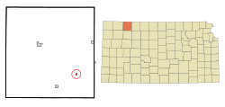 Location within Decatur County and Kansas