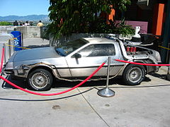 Imagen del De Lorean utilizado en la película Regreso al Futuro