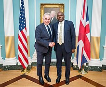 Lammy with US Deputy Secretary of State Kurt M. Campbell on 9 May 2024 Deputy Secretary Campbell Meets with UK Shadow Foreign Secretary (53709802296).jpg