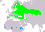 Emberiza hortulana – Verbreitung