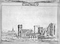 The ruins of Egmond in 1689