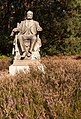 Esbeek, baron Edward Remy statue in Huize Rustoord garden