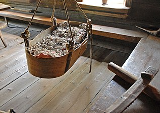 Intérieur d'une ferme de Carélie