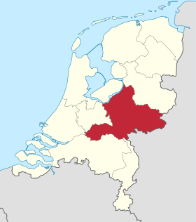 Pozicija provincije na karti Nizozemske