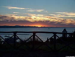 Vue du golfe d'Ancône depuis le sud.