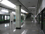 The main platform of Guanglan Road Station in 2010