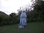 Sculpture monumentale en marbre de Saint-Béat d'un berger