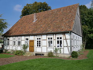 Oud schooltje uit 1847, dorpsmuseum Schweicheln-Bermbeck