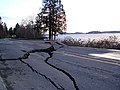 Frequency of earthquakes as a function of earthquake magnitude (Gutenberg–Richter law).