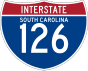 Interstate 126 marker