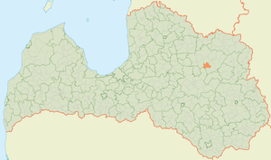 Яунгулбенская волость на карте
