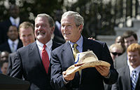 Jim Irsay & George W. Bush 20070423-6 d-0847-513h.jpg