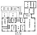 1941年の鎌田共済会図書館のフロアマップ