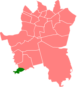 Las Gniotek na mapie Katowic
