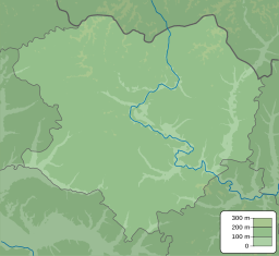 Location of a lake in Ukraine