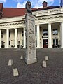 Das Löwendenkmal am Markt in Schwerin