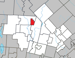 Location within Les Laurentides RCM.