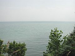 Erievatn nærhendis Leamington í Ontario.
