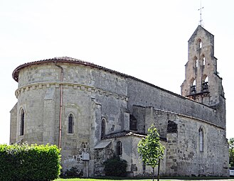 Le côté nord de l'église