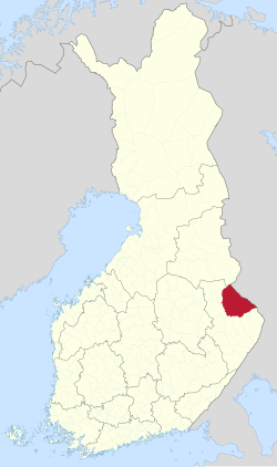 Расположение Лиекса в Финляндии
