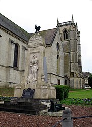 World War I memorial in churchyard