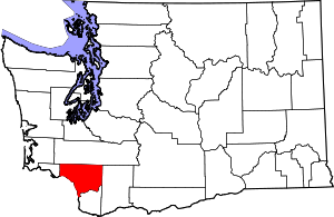Карта Вашингтона с выделением округа Коулиц