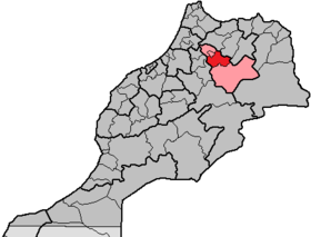 Localisation de Province de Séfrou