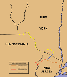 A map of the New York, Susquehanna and Western Railway, the most recent successor of the Midland Railway NYSW-Sys Map.png