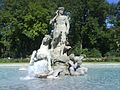 Fuente de Neptuno en el Jardín Botánico de Múnich
